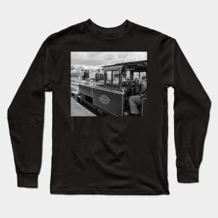 Engineer in small steam train Long Sleeve T-Shirt